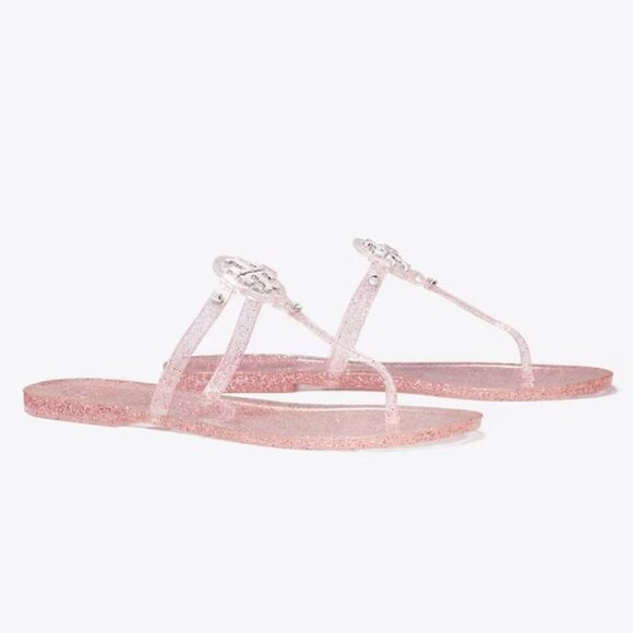 Tory Burch Shoes - NIB Tory Burch Jelly Mini Miller Sandal Pink Love Silver HW US 7 AUTHENTIC